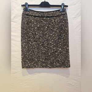 Nanette Lepore Made in NYC Black/white Buckle Skirt (Size 4)